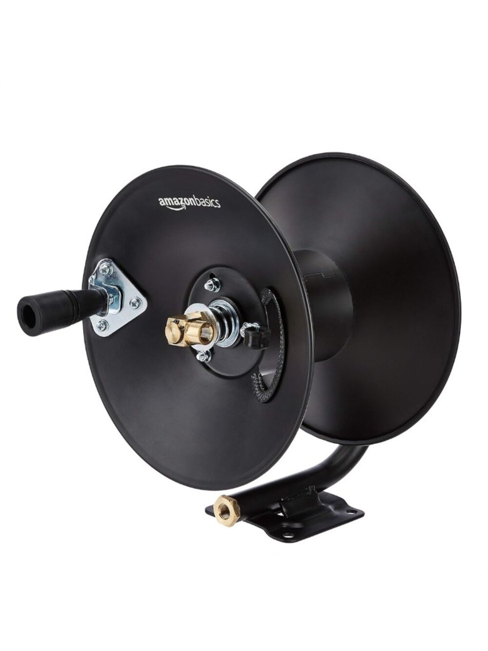 Portable Retractable Air Hose Reel - 50ft, 3/8-Inch, 300PSI, Heavy-Duty Design
